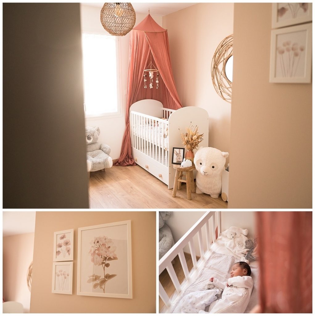 Chambre de bébé décorée avec des jouets et un berceau